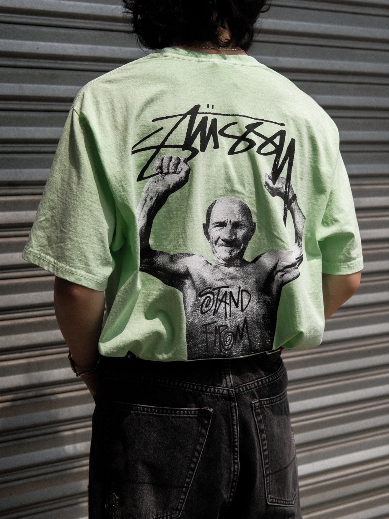 Stussy Bodybuilder Flex Portrait T-Shirt