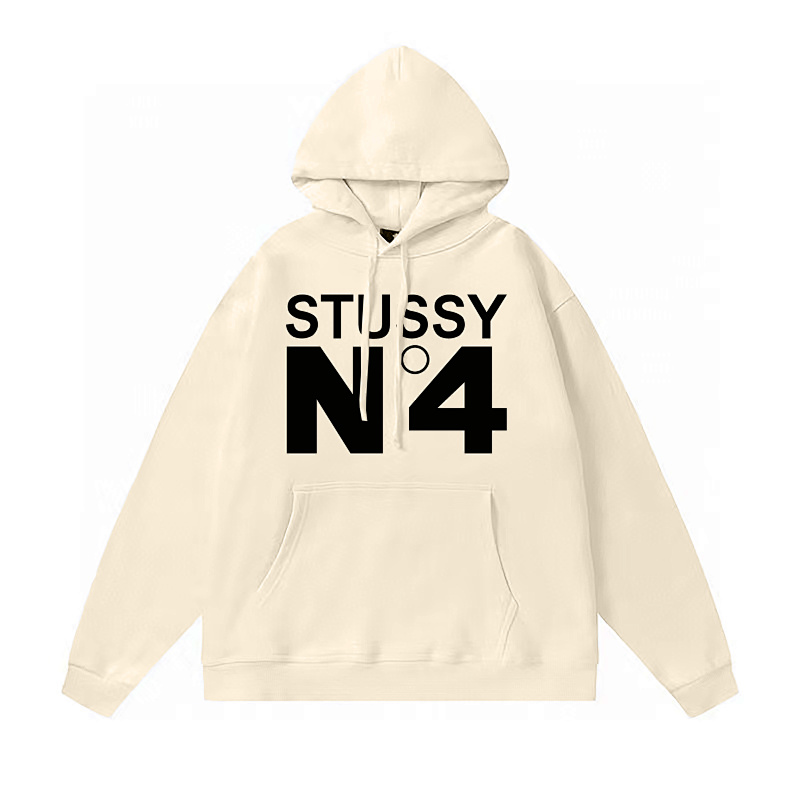 Stussy Bold N4 Typography Pullover Hoodie