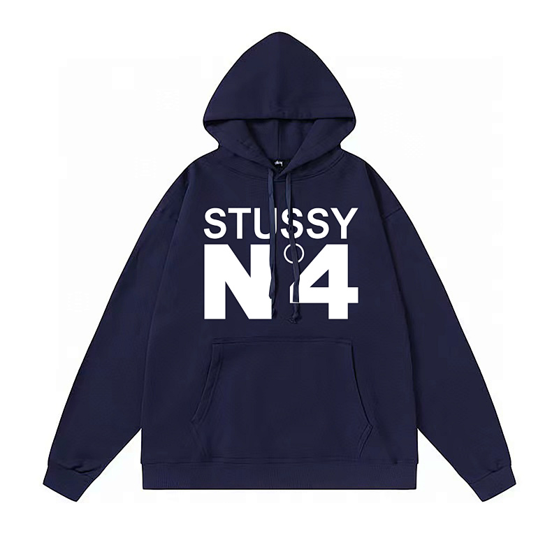 Stussy Bold N4 Typography Pullover Hoodie