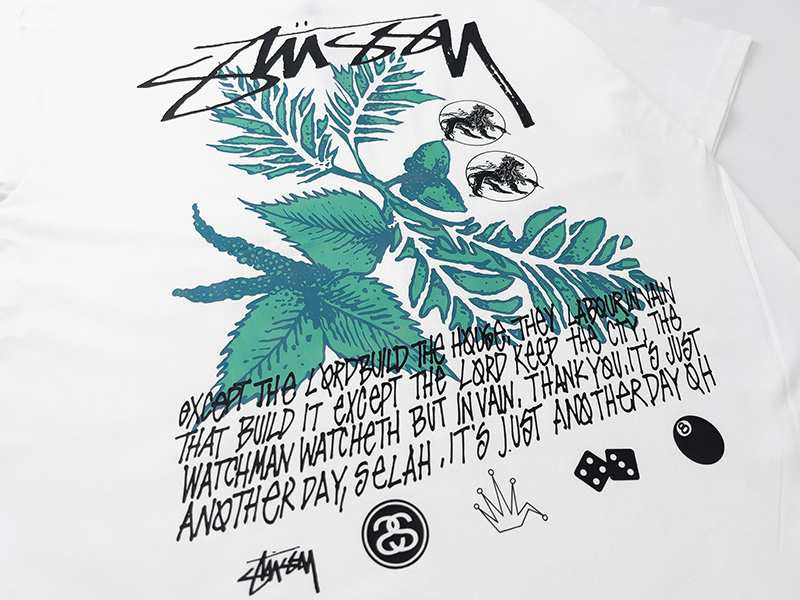 Stussy Botanical Lily Poster T-Shirt