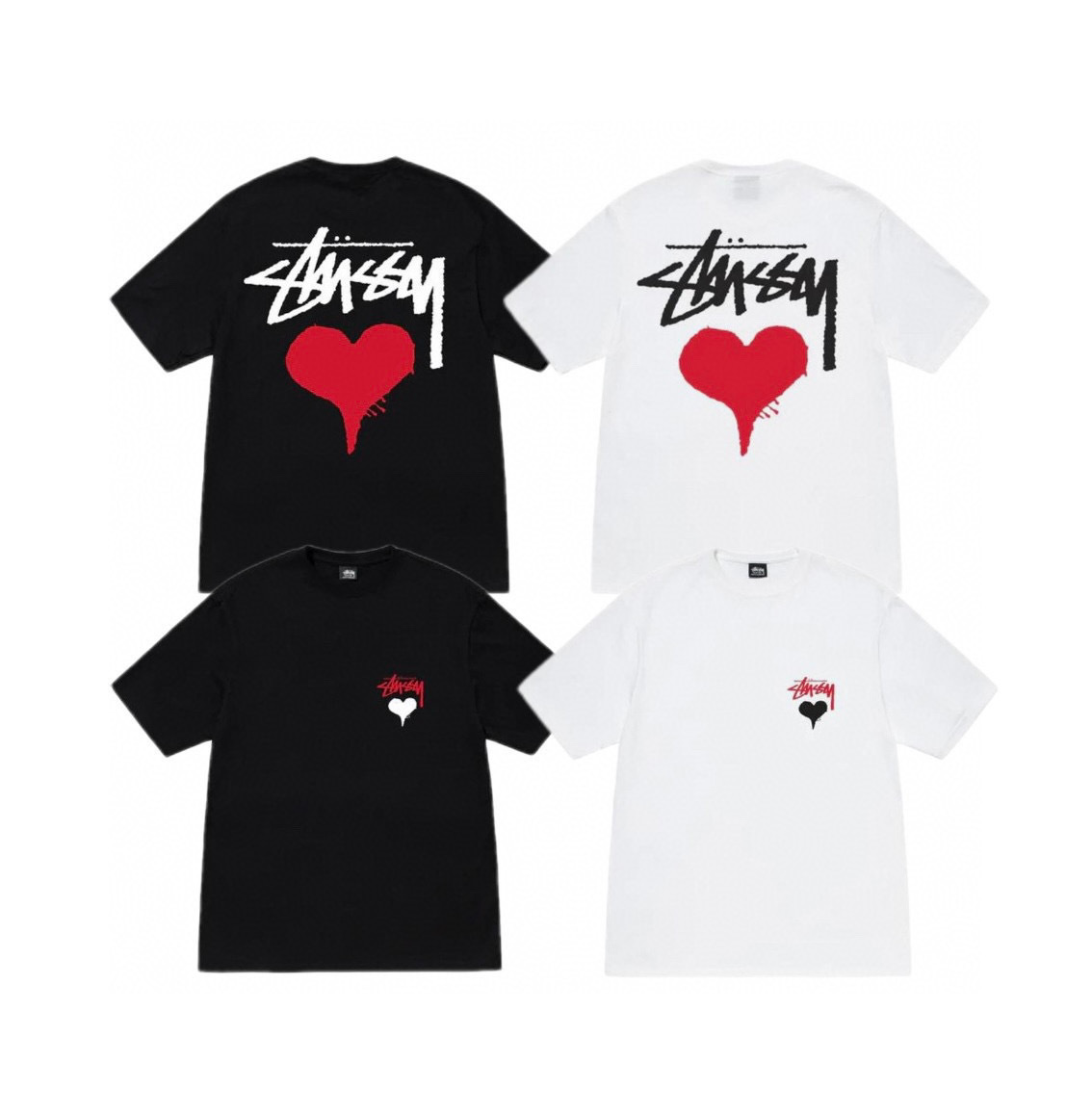 Stussy Broken Heart Handstyle T-Shirt