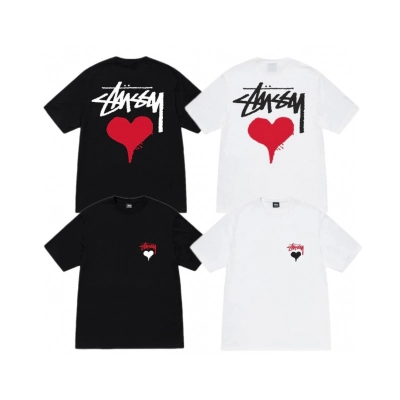 Stussy Broken Heart Handstyle T-Shirt 01