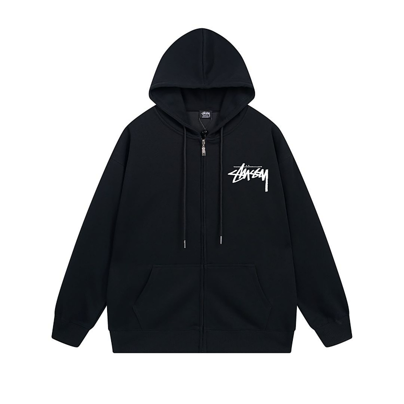 Stussy Chaotic Graffiti Lettering Full-Zip Hoodie