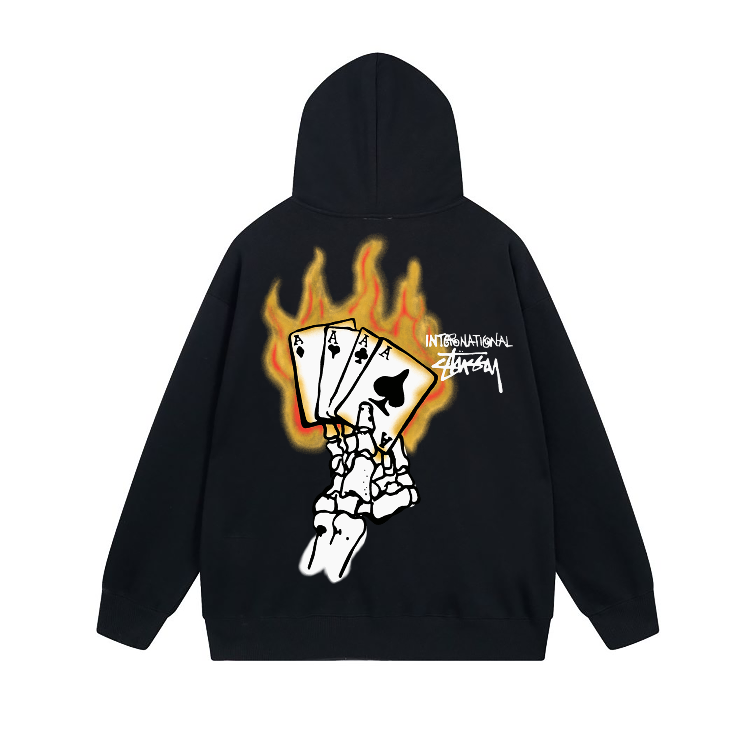 Stussy Chaotic Graffiti Lettering Full-Zip Hoodie