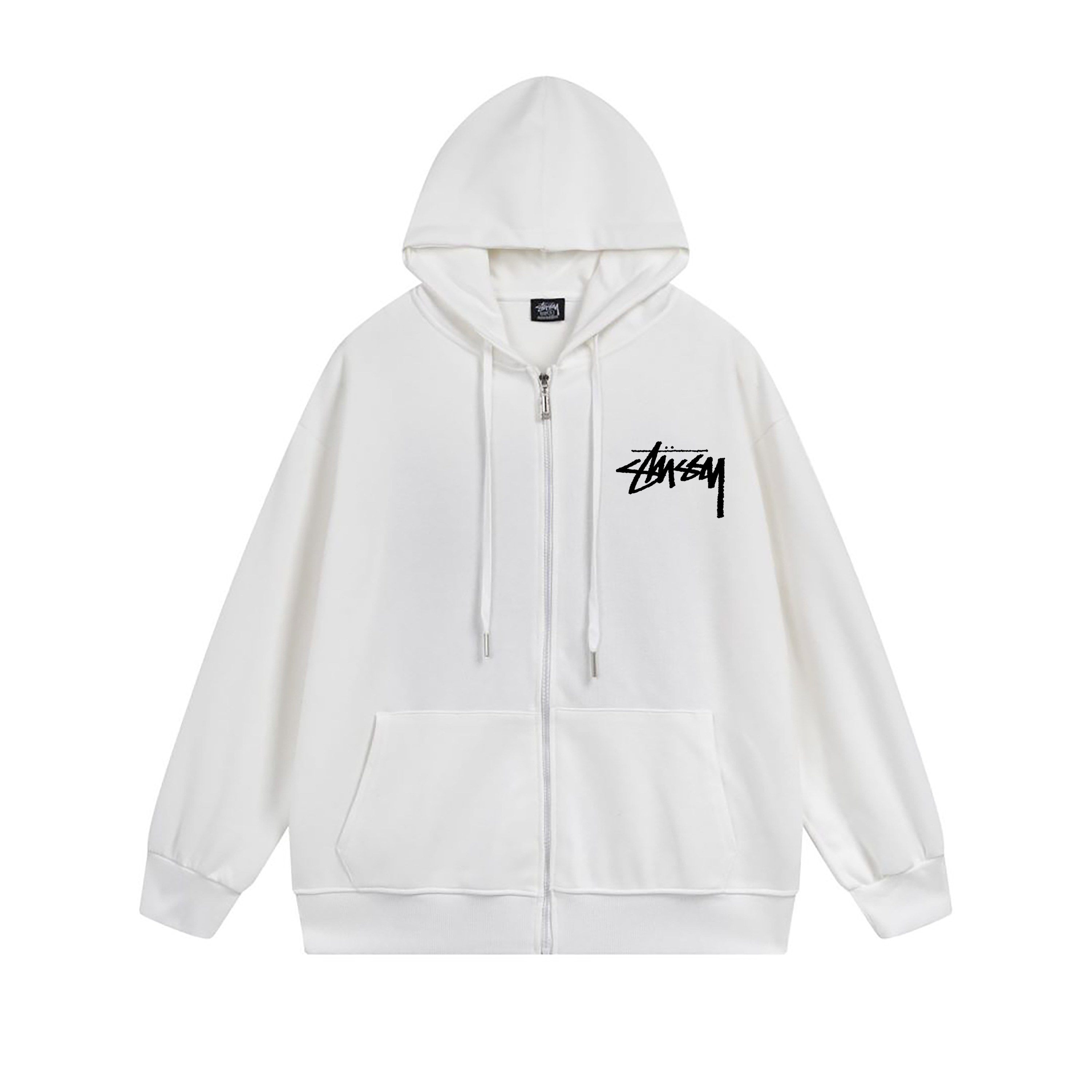 Stussy Chaotic Graffiti Lettering Full-Zip Hoodie