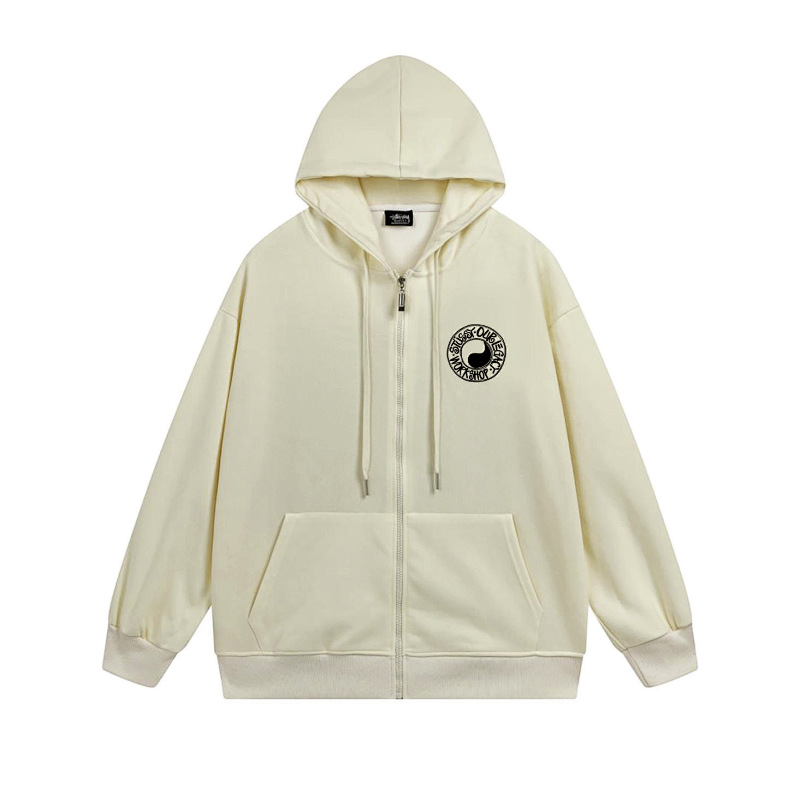 Stussy Checker Ring Emblem Full-Zip Hoodie