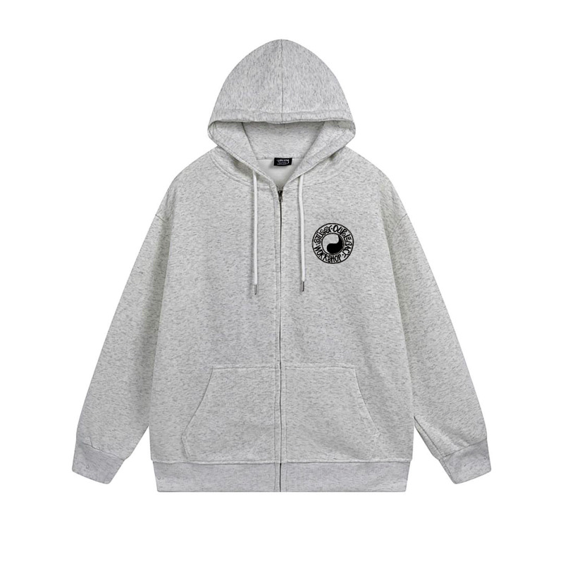 Stussy Checker Ring Emblem Full-Zip Hoodie