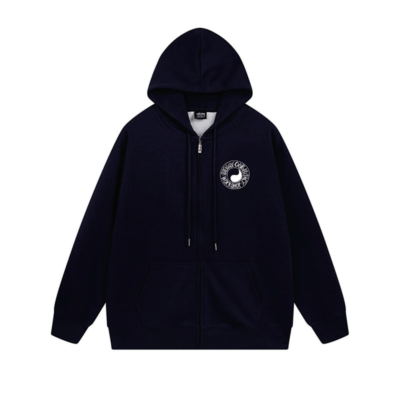 Stussy Checker Ring Emblem Full-Zip Hoodie