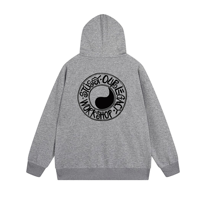 Stussy Checker Ring Emblem Full-Zip Hoodie