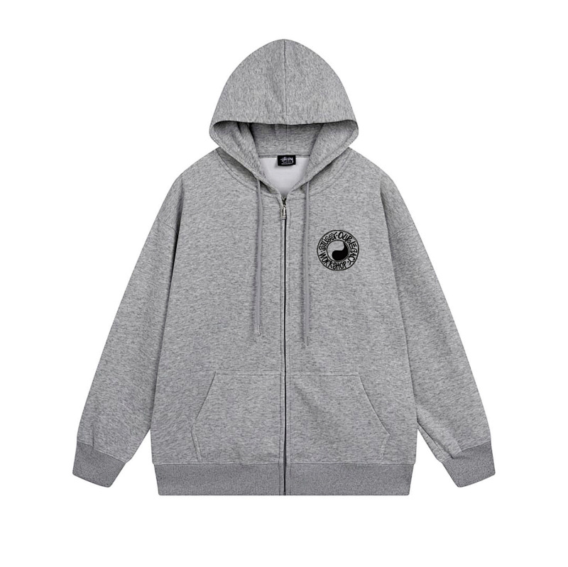 Stussy Checker Ring Emblem Full-Zip Hoodie
