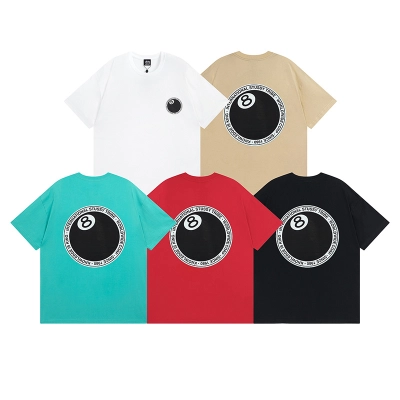 Stussy Circular 8 Ball Emblem T-Shirt 01