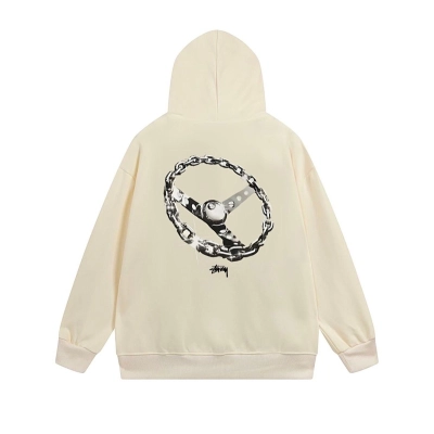 Stussy Circular Chain Link Full-Zip Hoodie 02