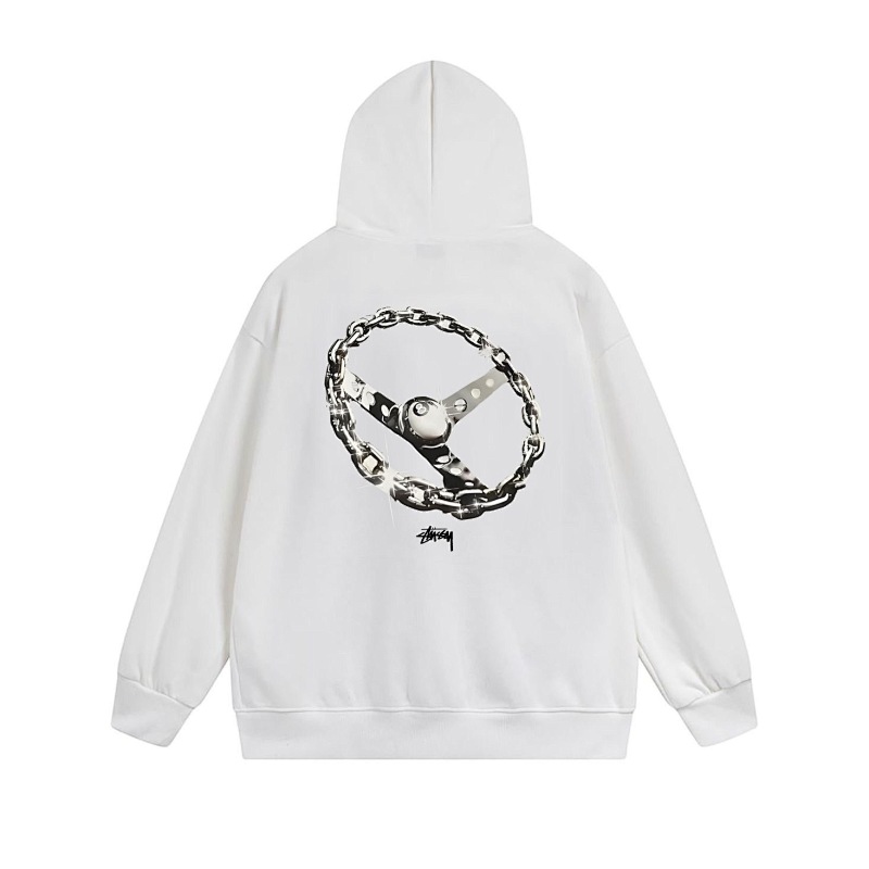 Stussy Circular Chain Link Full-Zip Hoodie