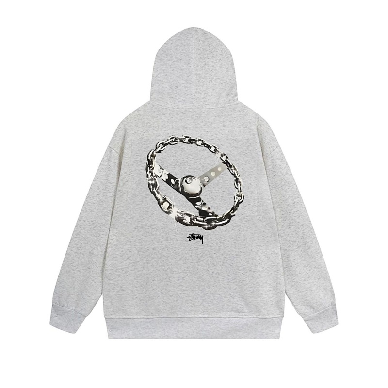Stussy Circular Chain Link Full-Zip Hoodie