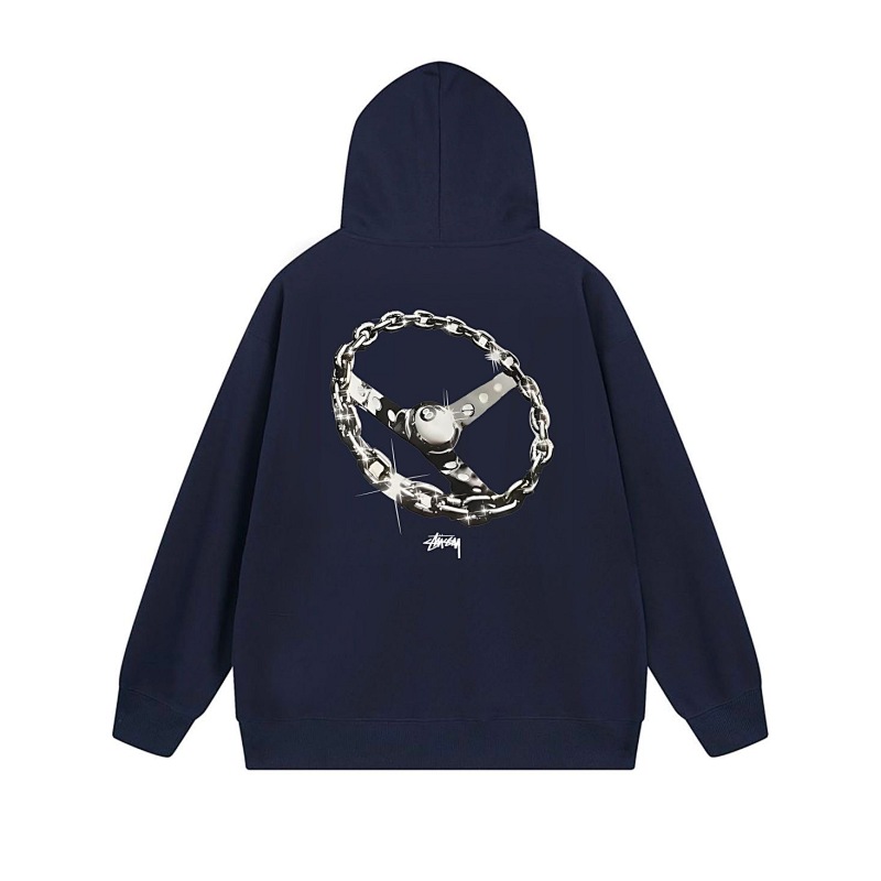 Stussy Circular Chain Link Full-Zip Hoodie
