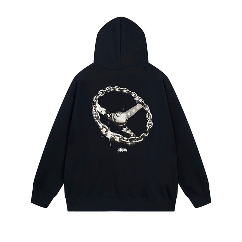 Stussy Circular Chain Link Full-Zip Hoodie