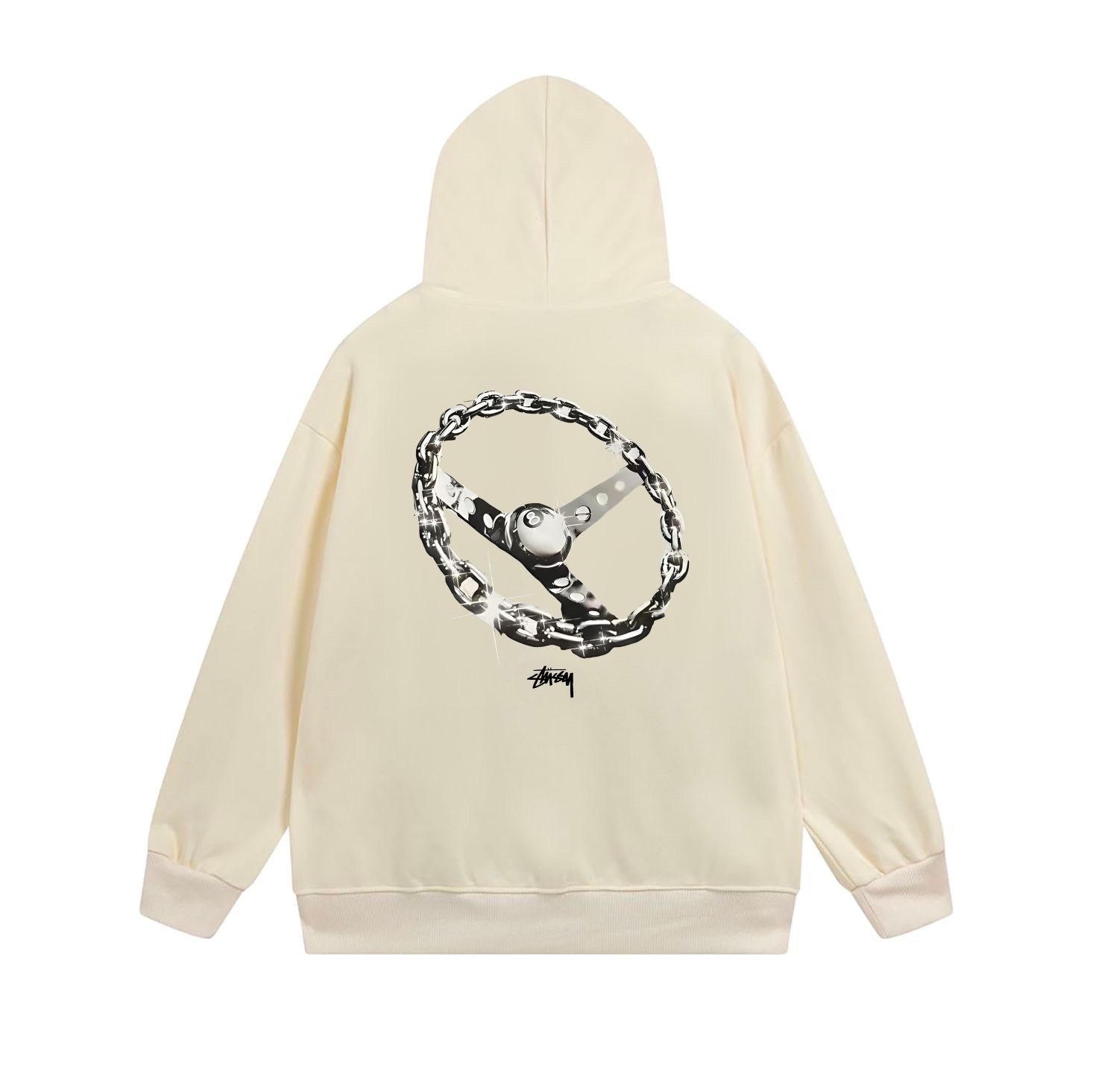 Stussy Circular Chain Link Full-Zip Hoodie