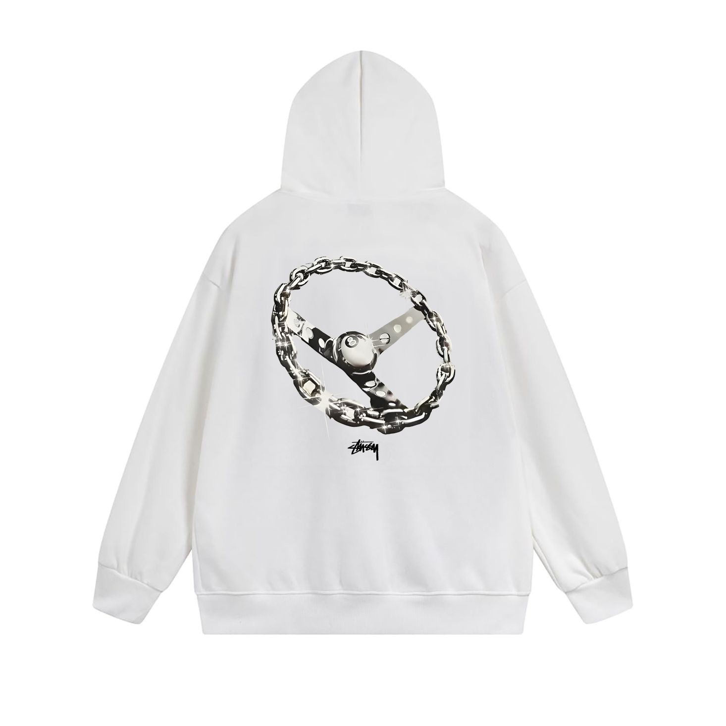Stussy Circular Chain Link Full-Zip Hoodie