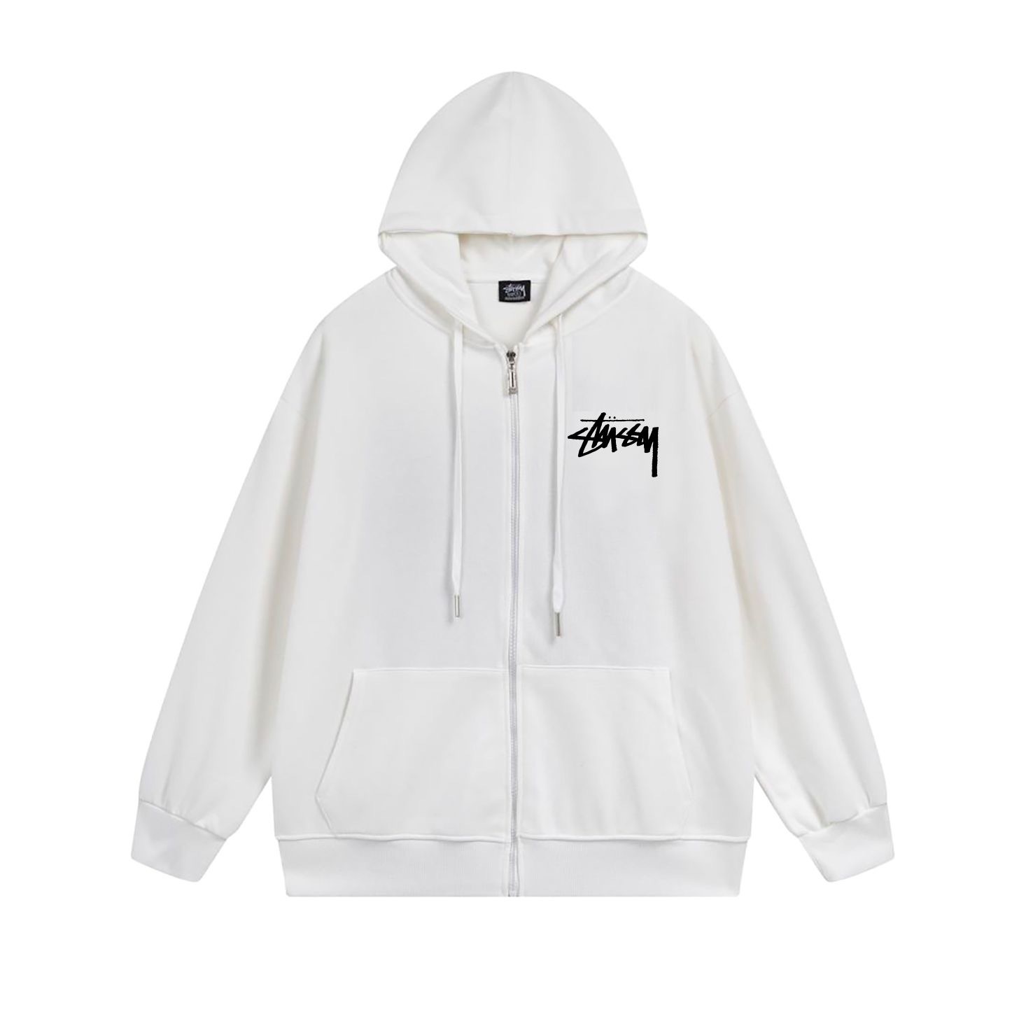 Stussy Circular Chain Link Full-Zip Hoodie