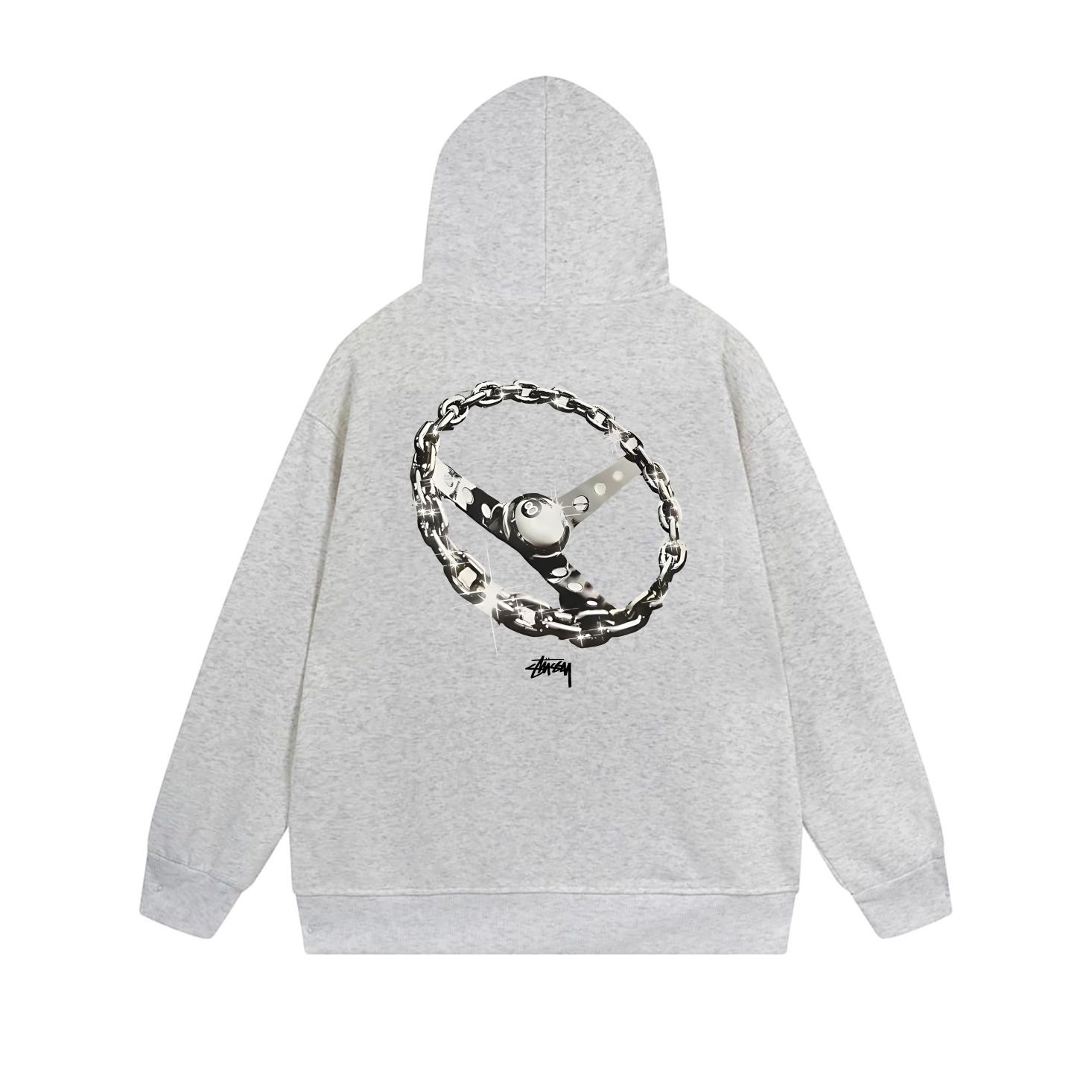 Stussy Circular Chain Link Full-Zip Hoodie
