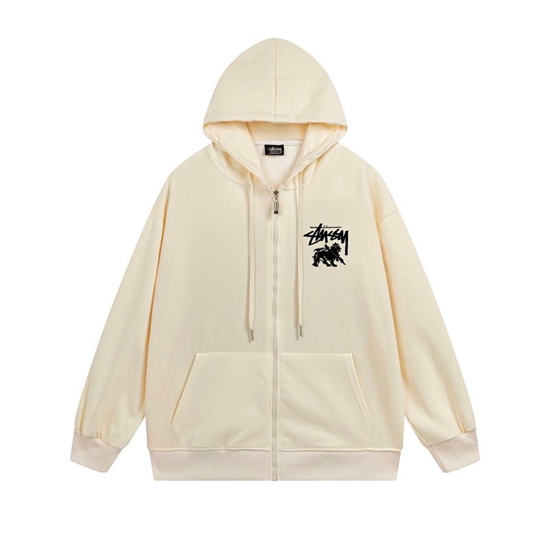 Stussy Circular Lion Crest Full-Zip Hoodie