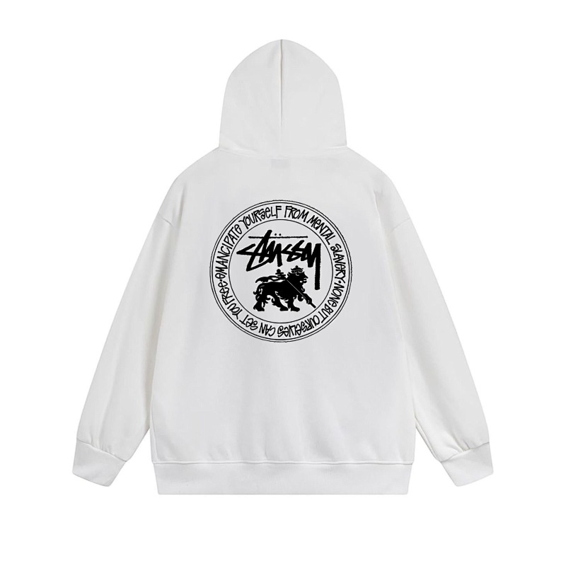 Stussy Circular Lion Crest Full-Zip Hoodie