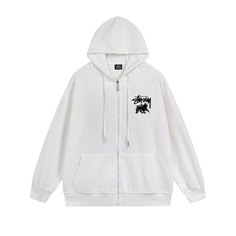 Stussy Circular Lion Crest Full-Zip Hoodie