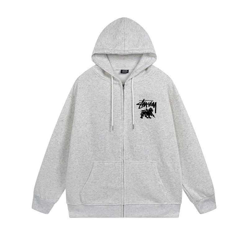 Stussy Circular Lion Crest Full-Zip Hoodie