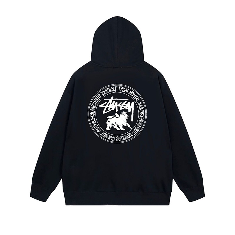 Stussy Circular Lion Crest Full-Zip Hoodie