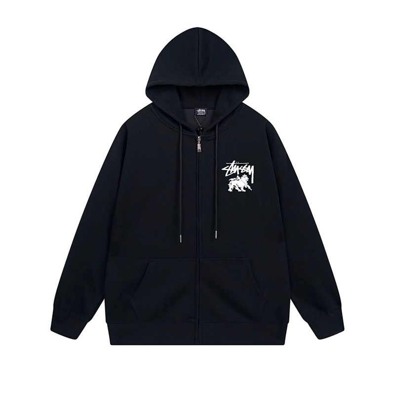 Stussy Circular Lion Crest Full-Zip Hoodie