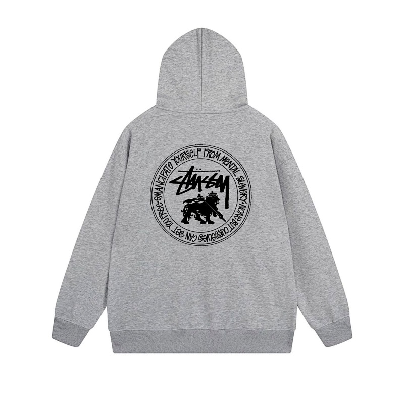 Stussy Circular Lion Crest Full-Zip Hoodie