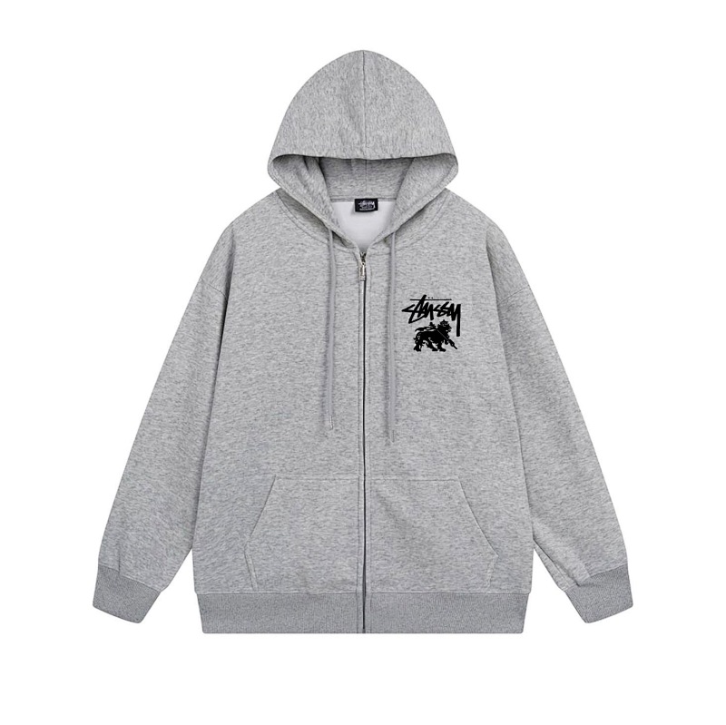 Stussy Circular Lion Crest Full-Zip Hoodie