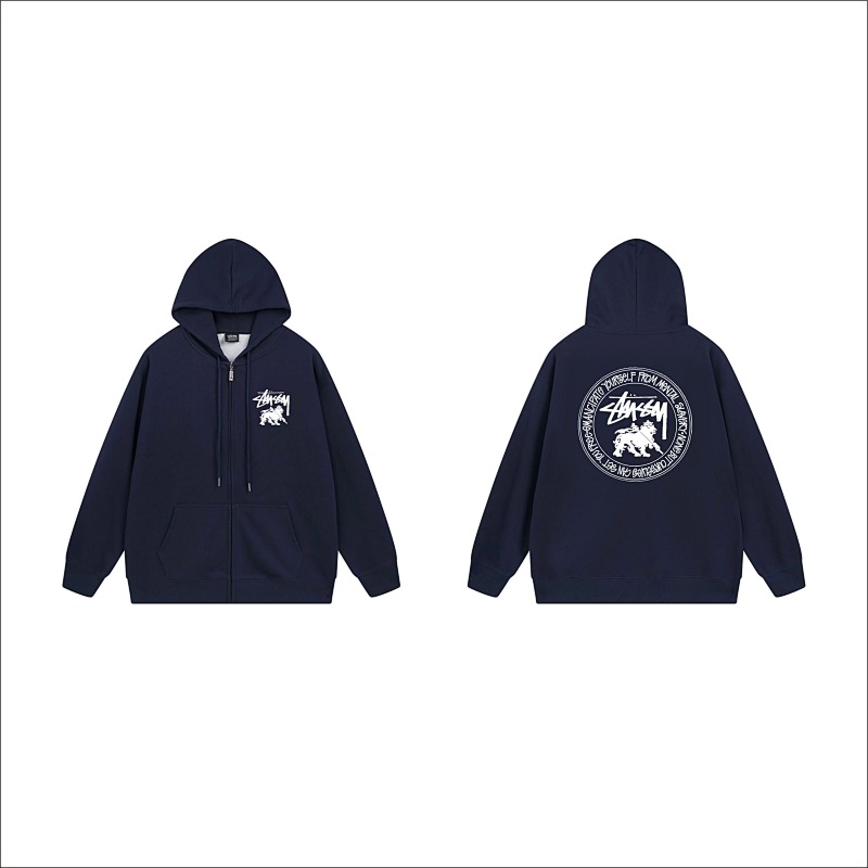 Stussy Circular Lion Crest Full-Zip Hoodie