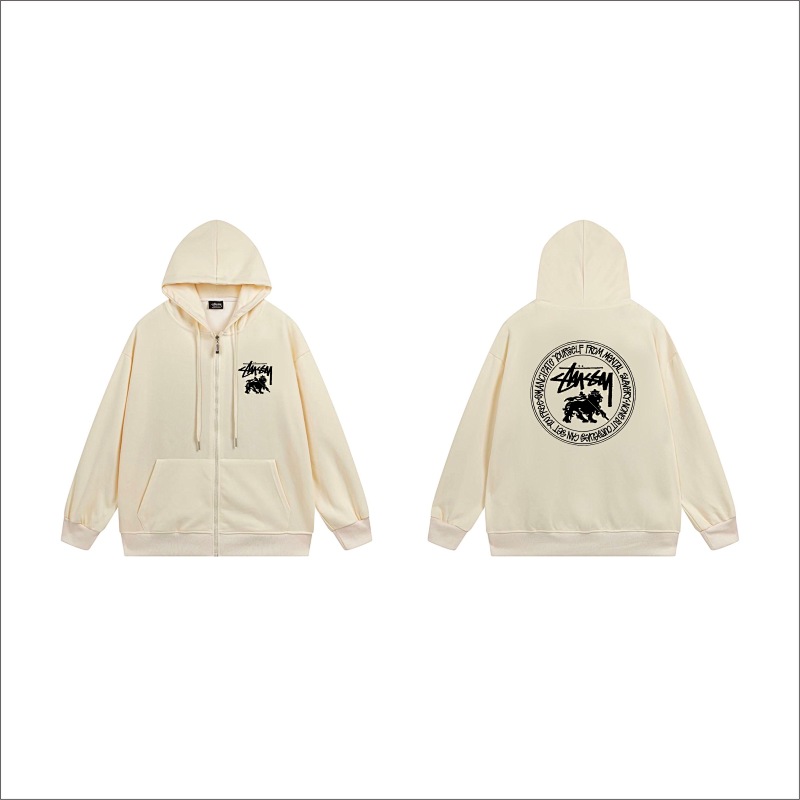 Stussy Circular Lion Crest Full-Zip Hoodie