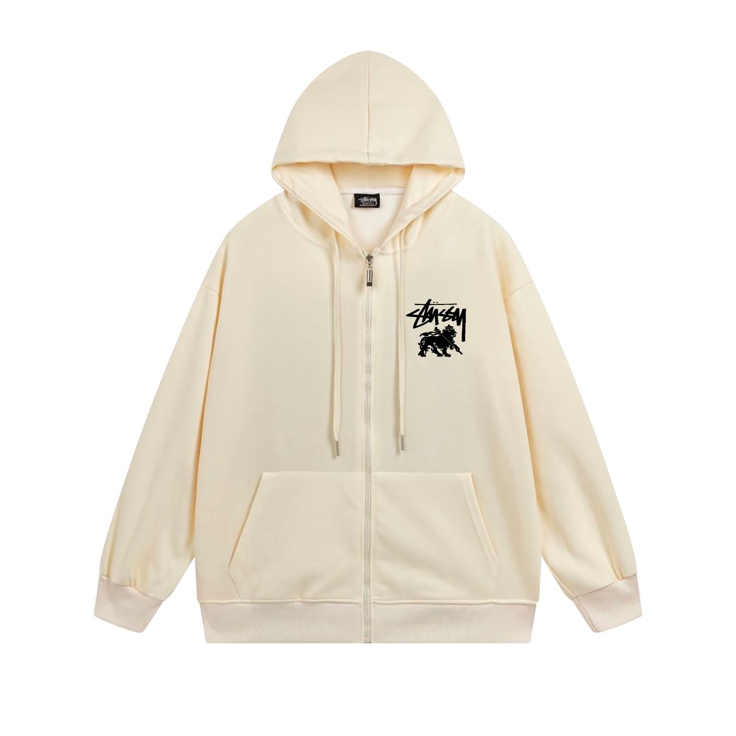 Stussy Circular Lion Crest Full-Zip Hoodie