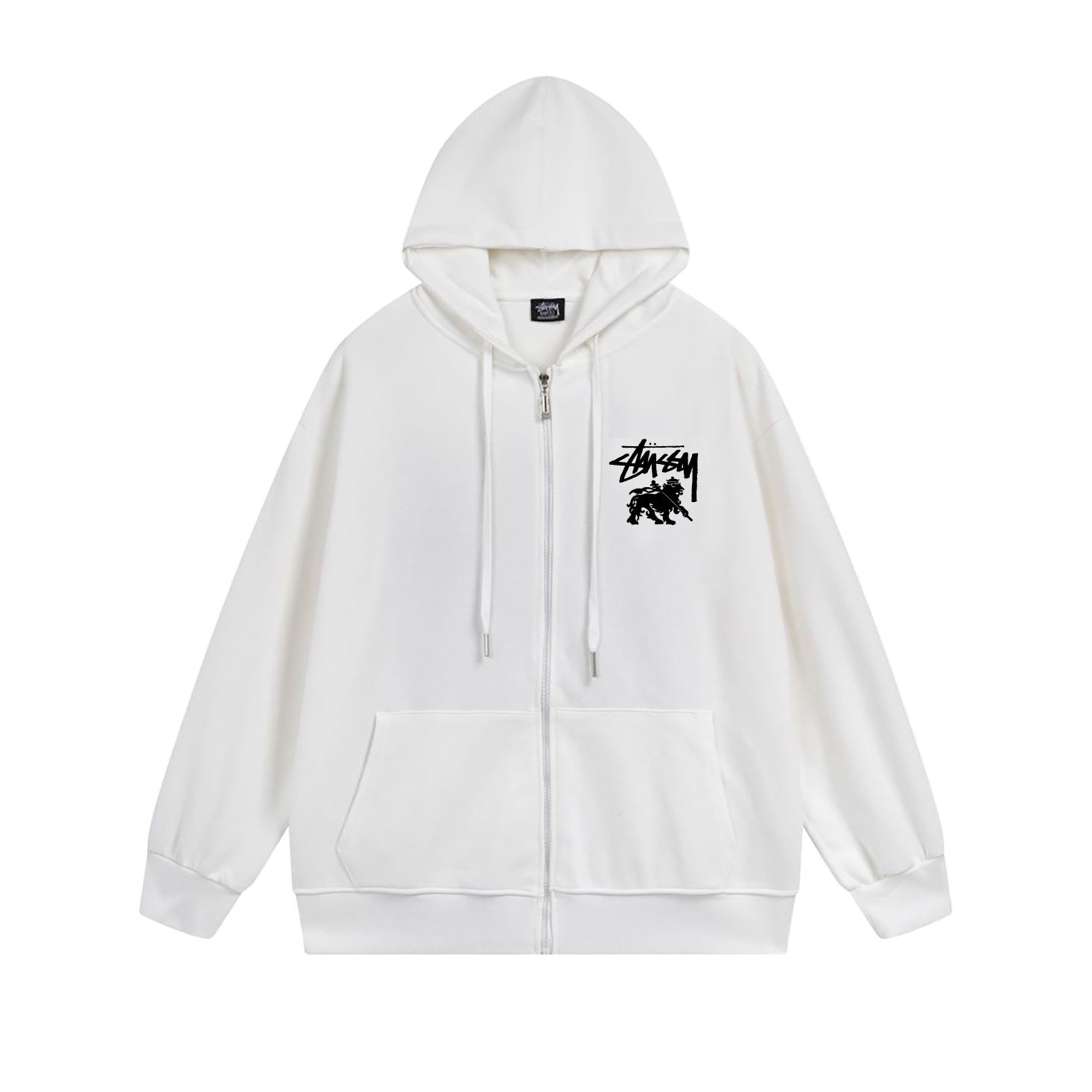 Stussy Circular Lion Crest Full-Zip Hoodie