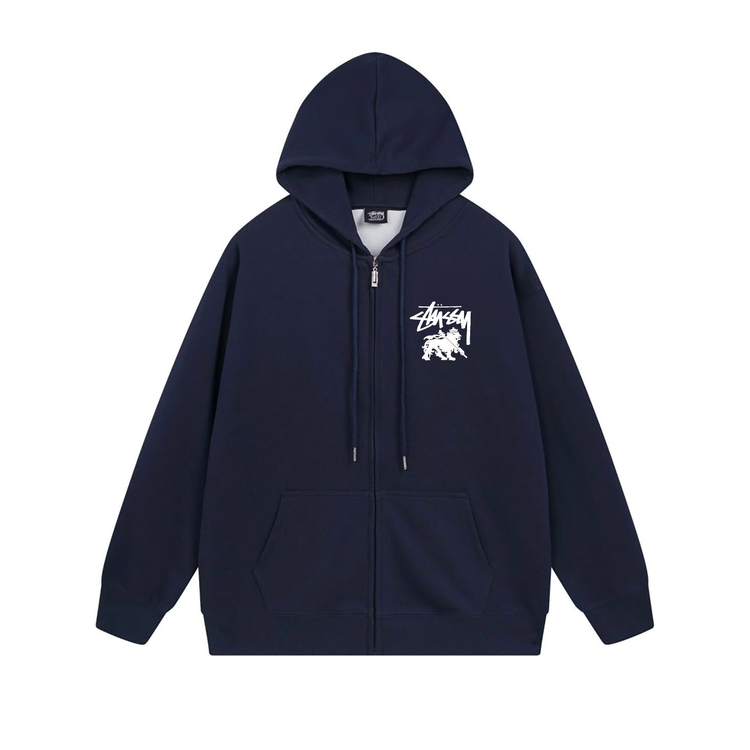 Stussy Circular Lion Crest Full-Zip Hoodie