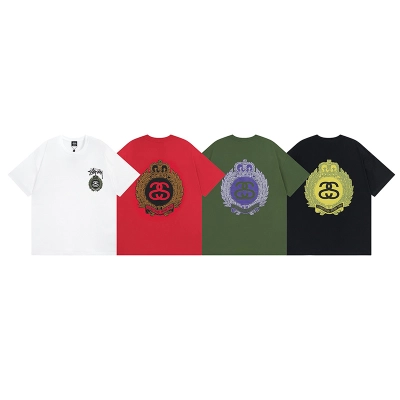 Stussy Circular Tribal Crest T-Shirt 01