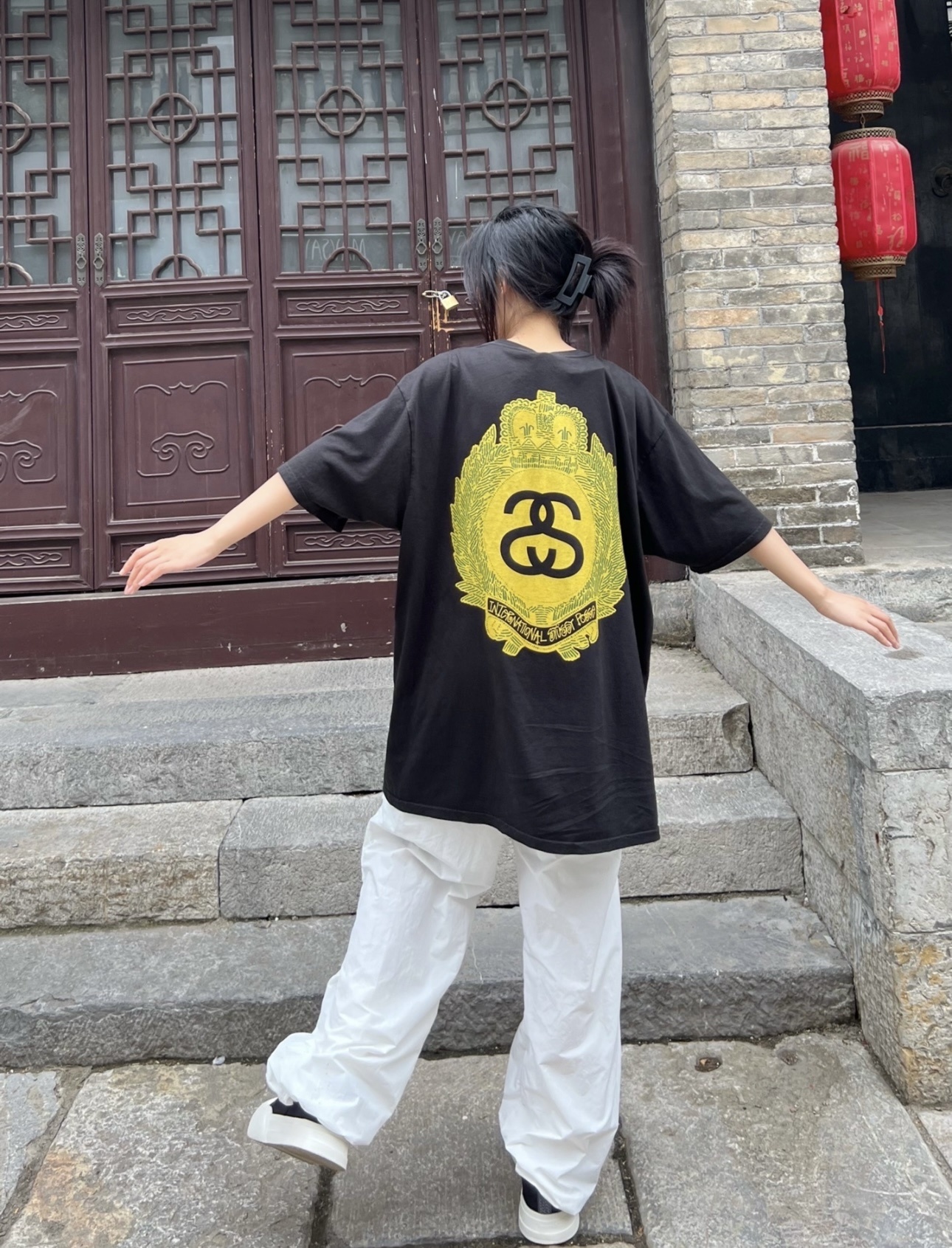Stussy Circular Tribal Crest T-Shirt