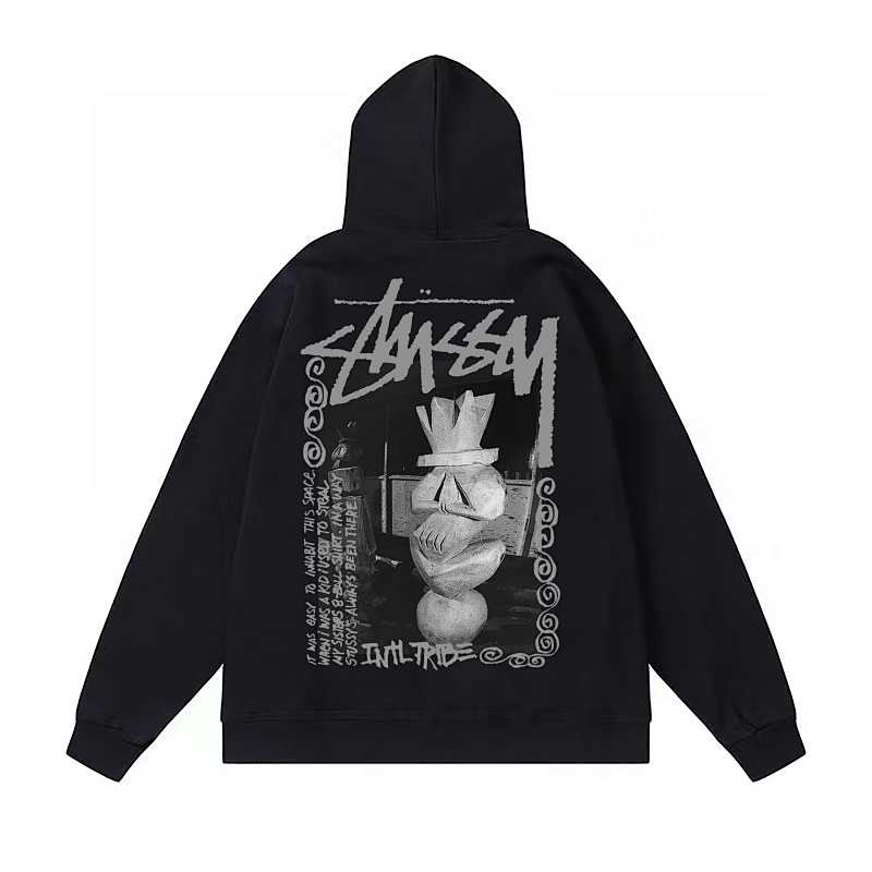 Stussy Classical Bust Poster Pullover Hoodie