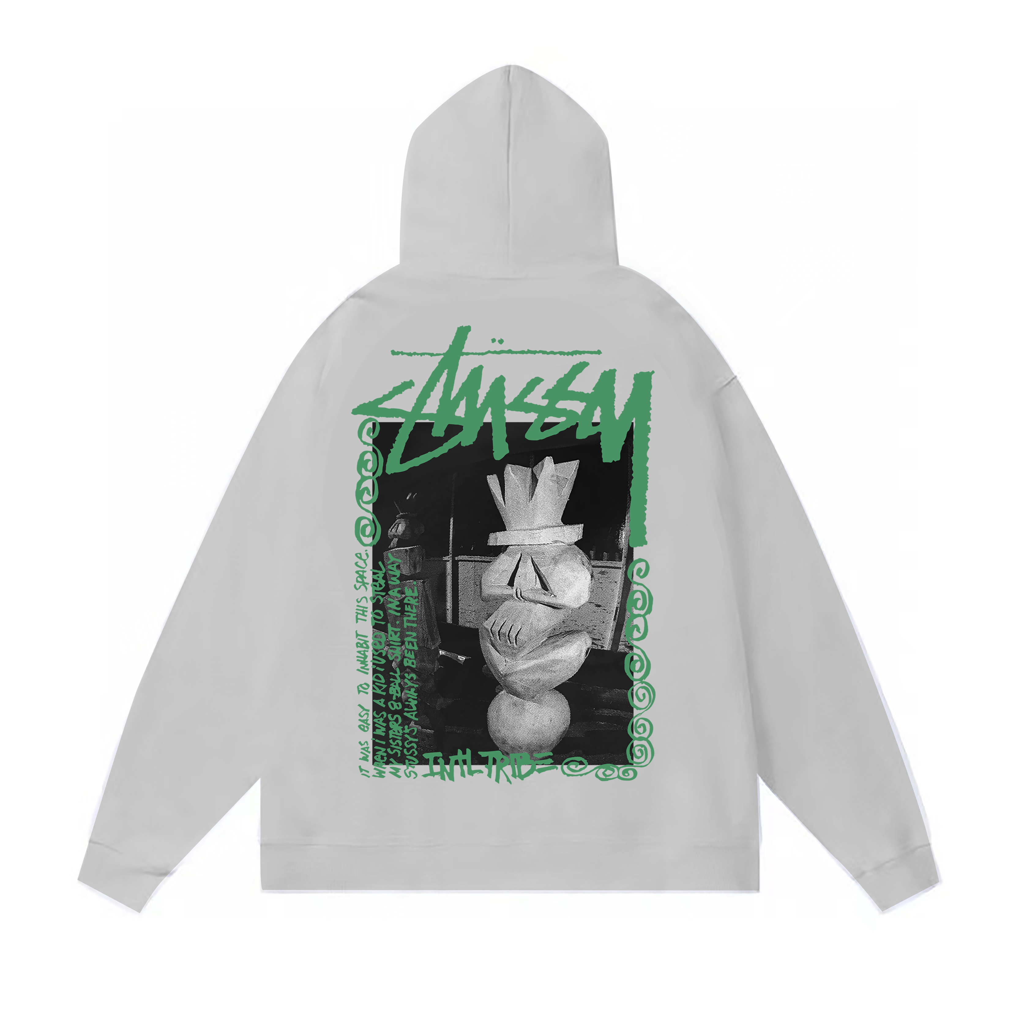 Stussy Classical Bust Poster Pullover Hoodie