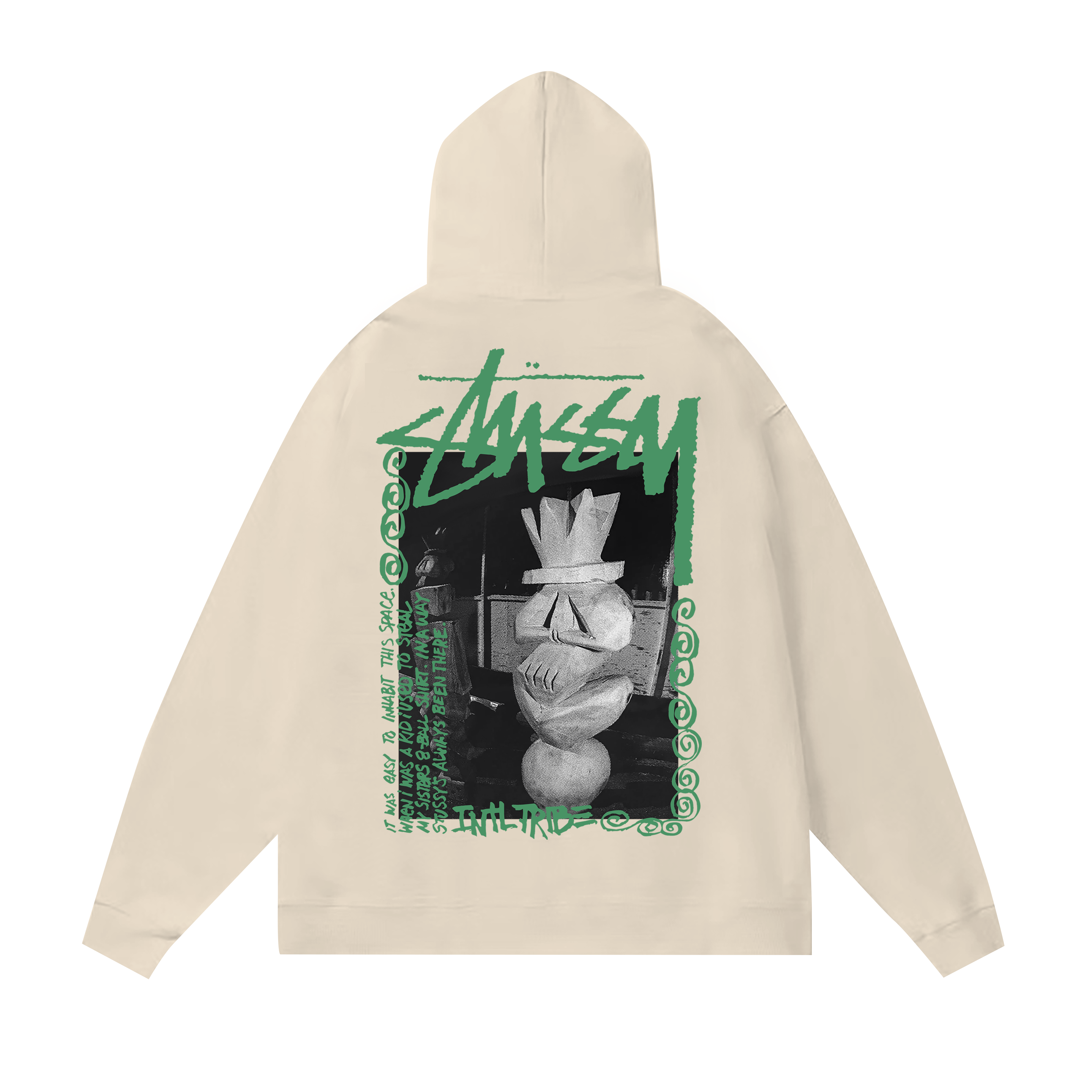 Stussy Classical Bust Poster Pullover Hoodie