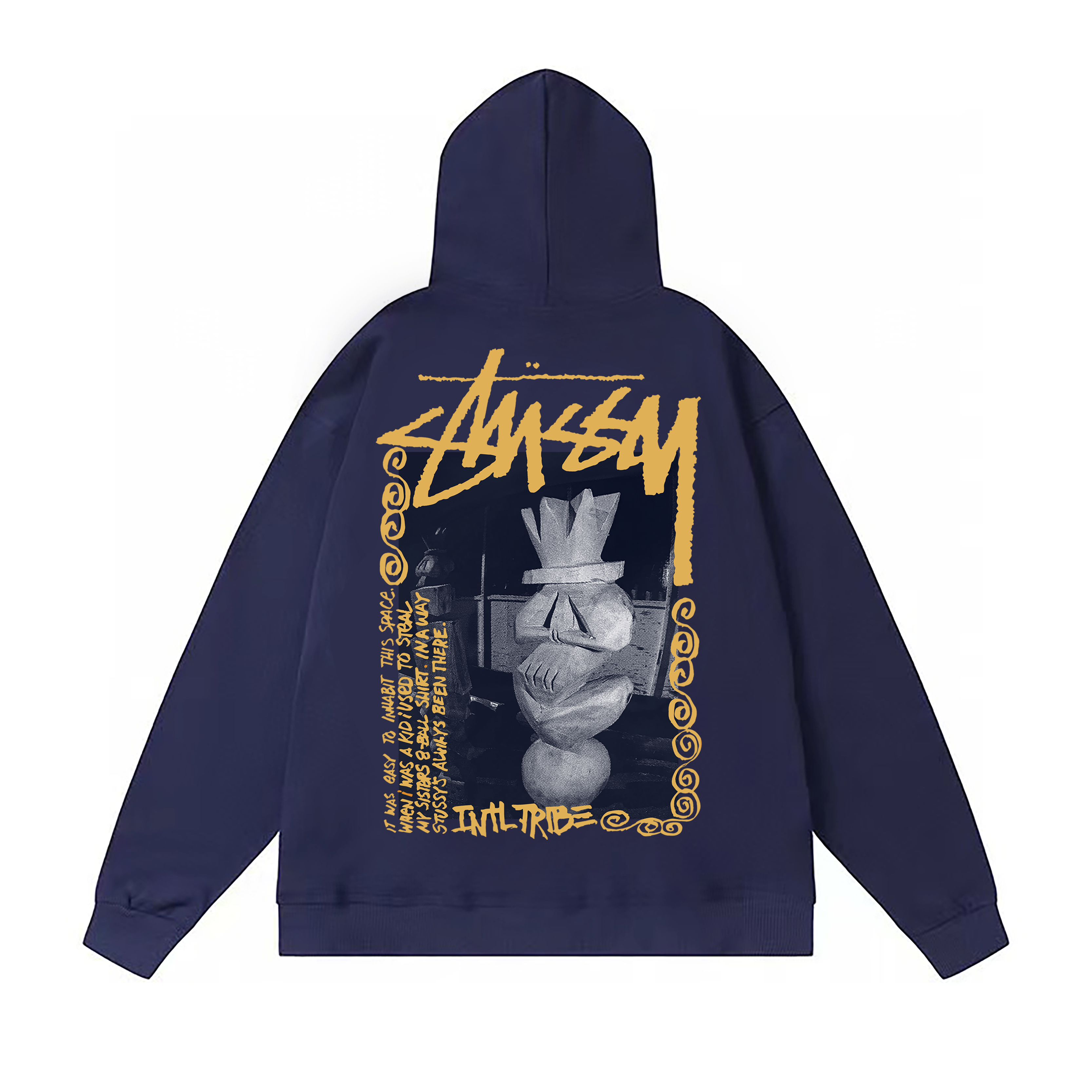 Stussy Classical Bust Poster Pullover Hoodie