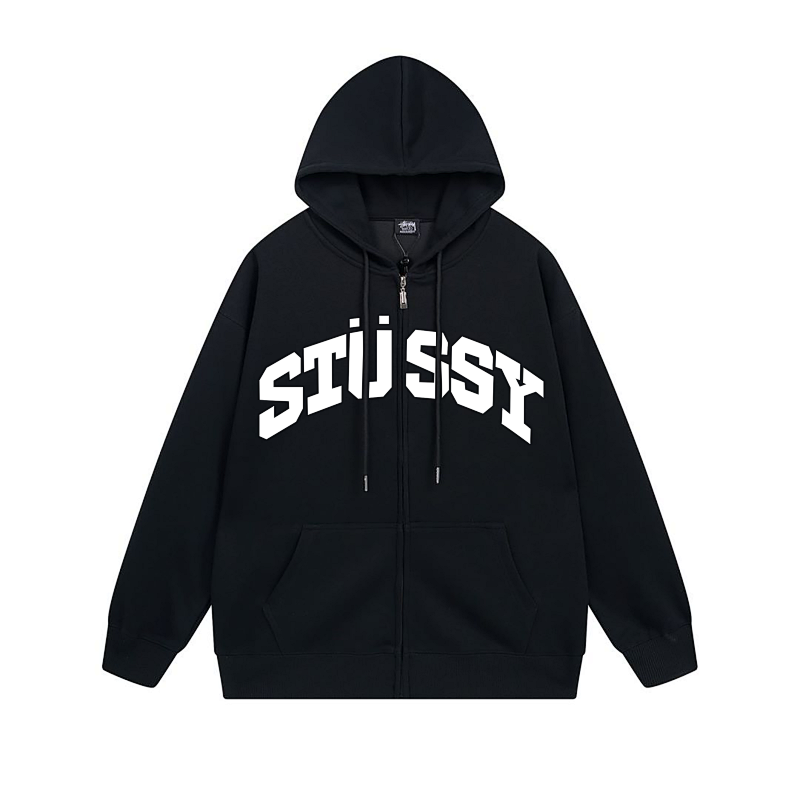 Stussy Cloud Ring Handstyle Full-Zip Hoodie