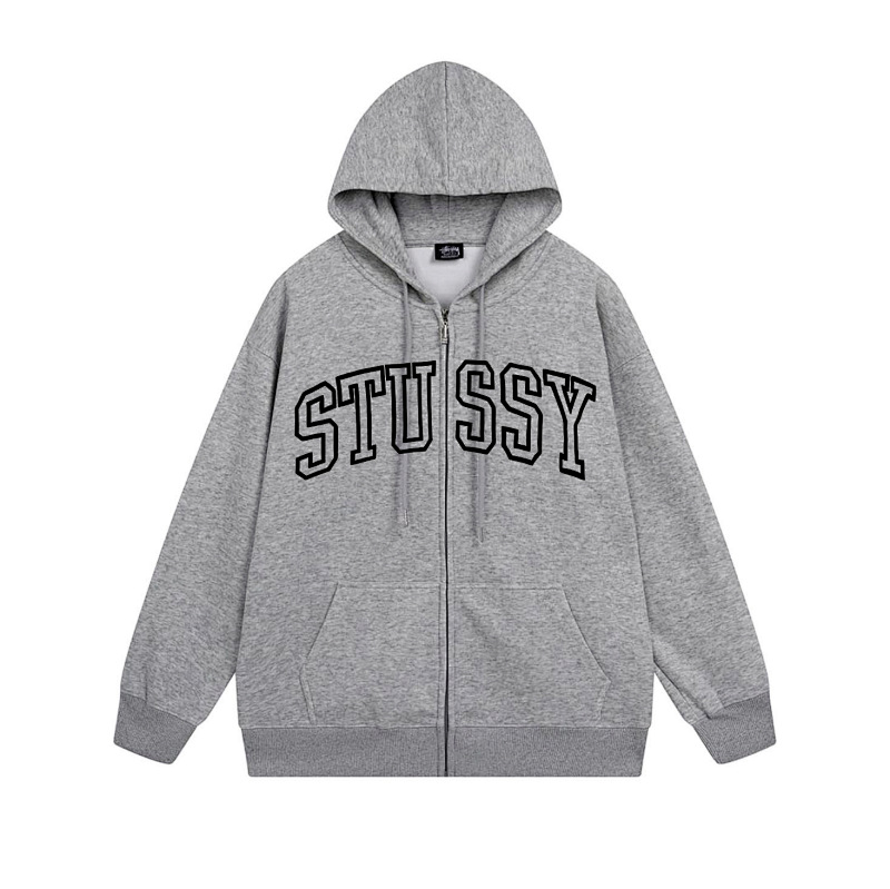 Stussy Collegiate Shoulder Lettering Full-Zip Hoodie