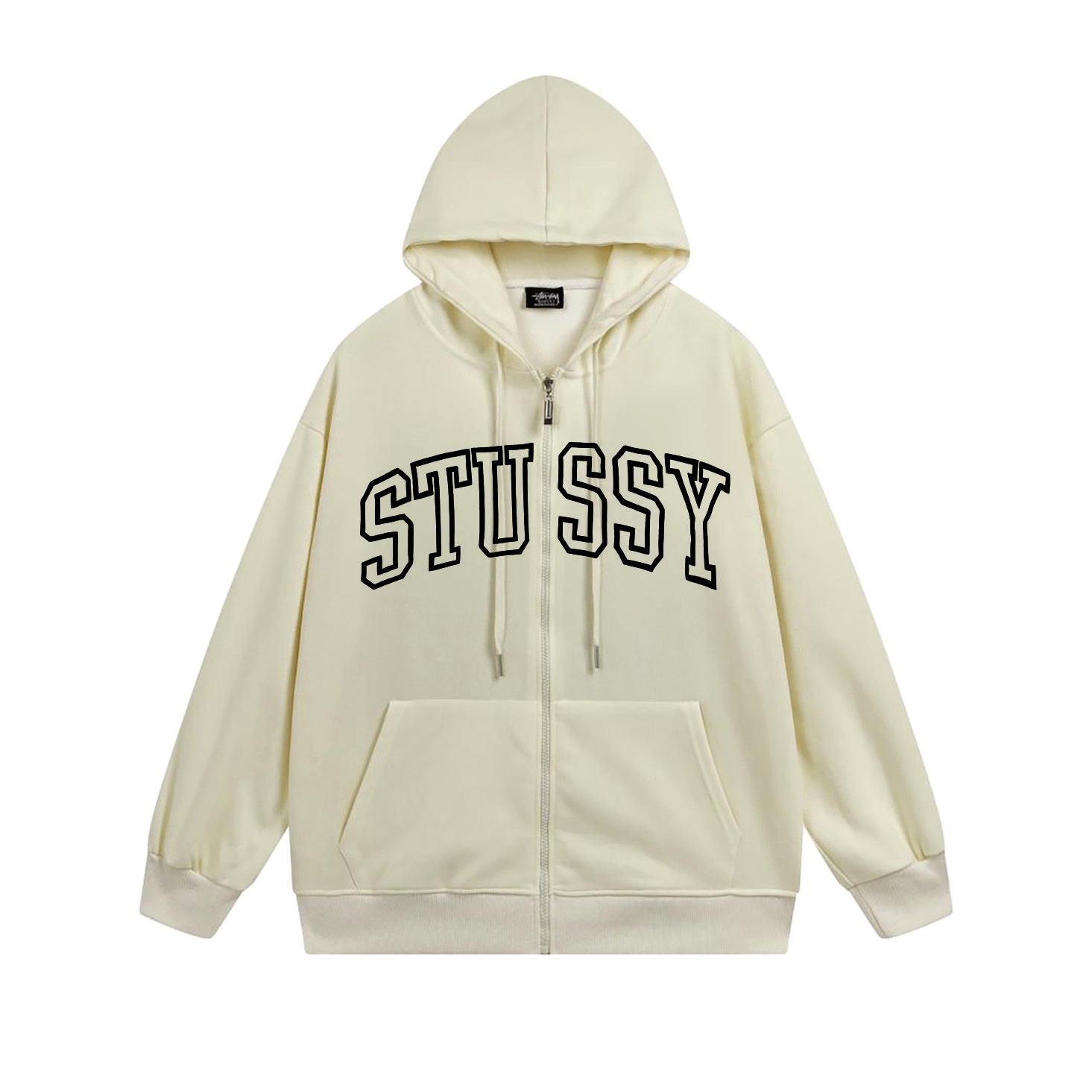 Stussy Collegiate Shoulder Lettering Full-Zip Hoodie