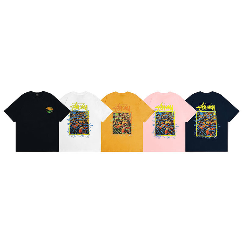 Stussy Color Grid Poster T-Shirt