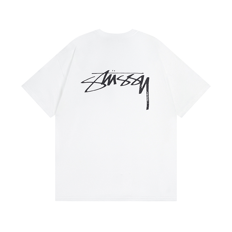 Stussy Contrast Handstyle Script Logo T-Shirt