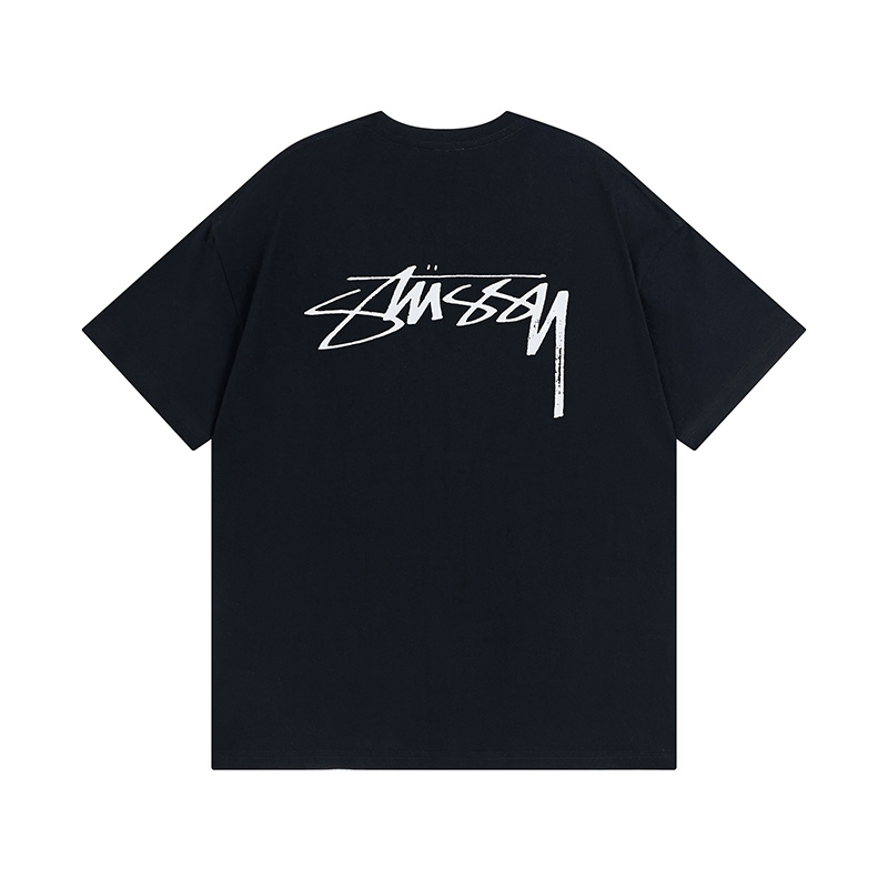 Stussy Contrast Handstyle Script Logo T-Shirt