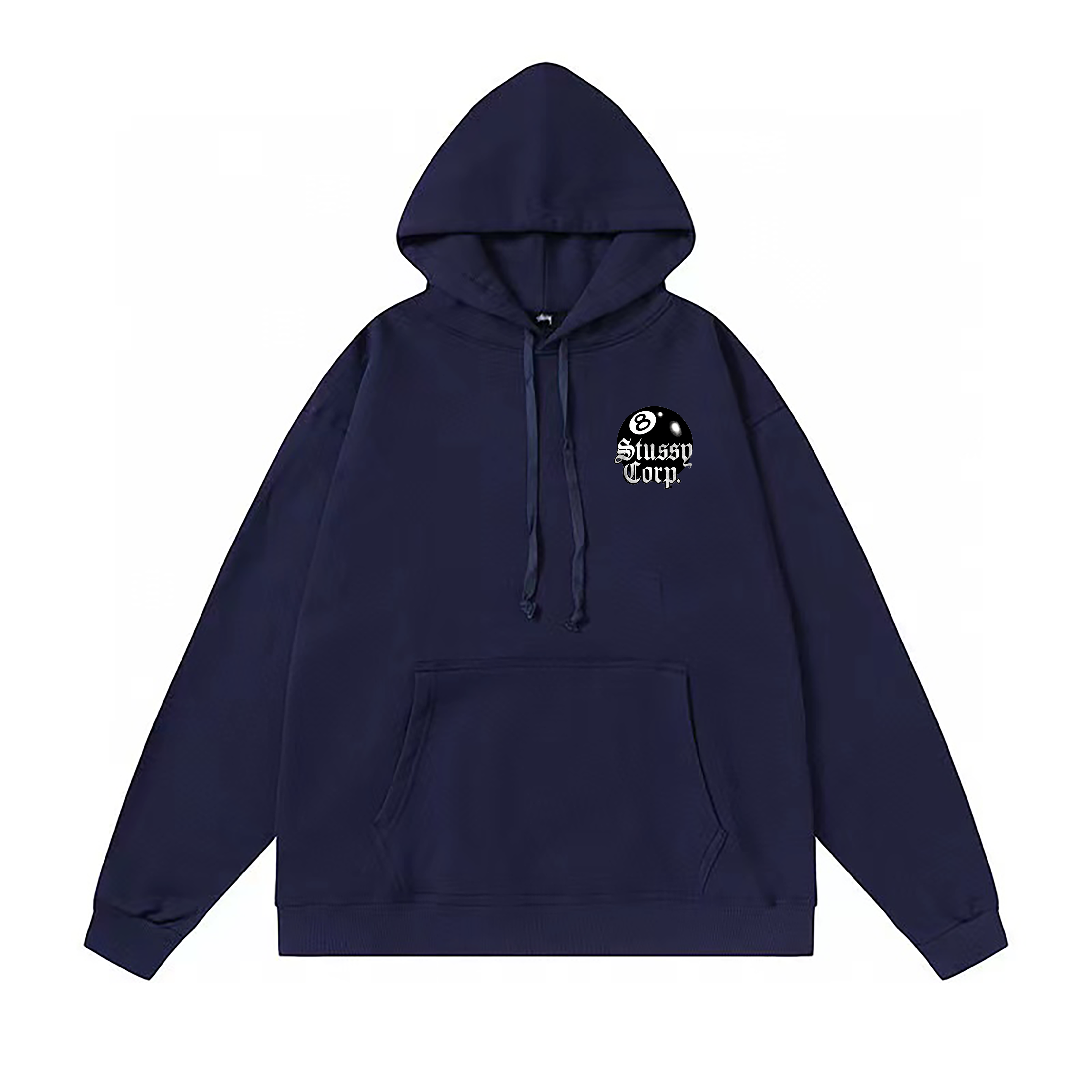 Stussy Corp 8 Ball Typography Pullover Hoodie